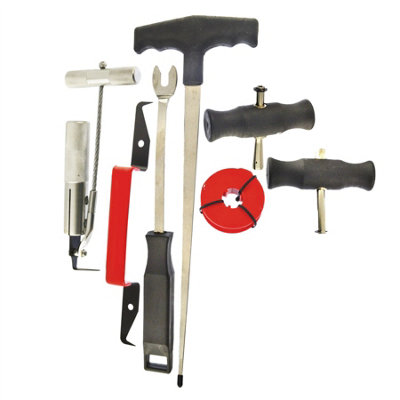 AB Tools 7Pc Windshield Removal Kit Glass Window Screen Rubber Seal Trim Cutter from B&Q