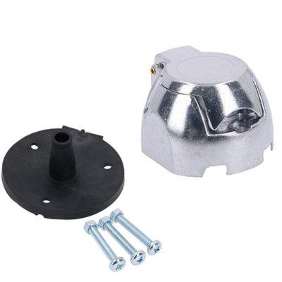 AB Tools Tow Bar Electrics Socket 7 Pin N Type Metal Trailers Or Caravans & Gasket Seal from B&Q