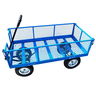 Ab Tools Metal Garden Cart Utility Sack Truck Trolley Heavy Duty Wheelbarrow Large