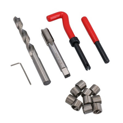 AB Tools M12 X 1.25mm Thread Tap Repair Cutter Kit Helicoil 15Pc Set Damaged Thread from B&Q