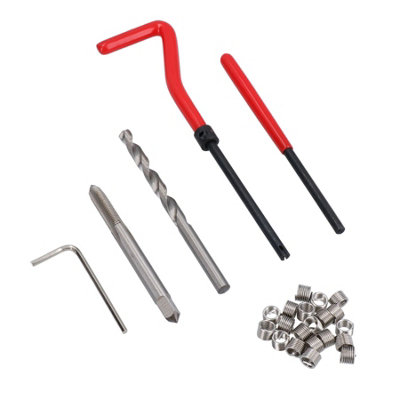 AB Tools M5 X 0.8mm Thread Tap Repair Cutter Kit Helicoil 25Pc Set Damaged Thread from B&Q