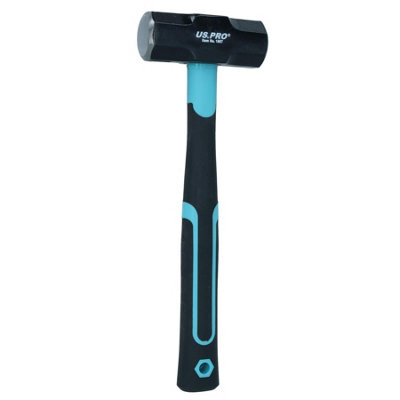 Ab Tools Double Face Sledge Lump Hammer With Tpr Fibreglass Handle Building 2Lb