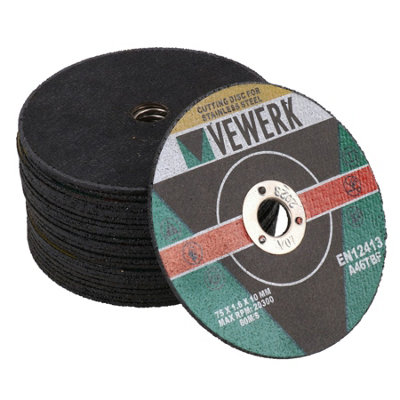 AB Tools 3" Cutting Grinding Discs For Air Cut-Off Tool Grinder Cutoff 25 Pack 75mm At823 from B&Q