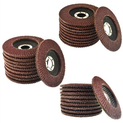 B&Q -  30 X Flap Discs 4060 & 80 Grit Angle Grinder 4.5" 115mm Flat Sanding Grinding