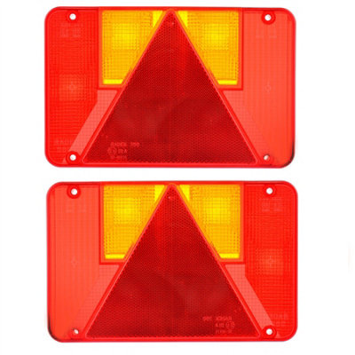B&Q -  Trailer Light Lens Pair Radex Replacement For Ifor Williams Indespension