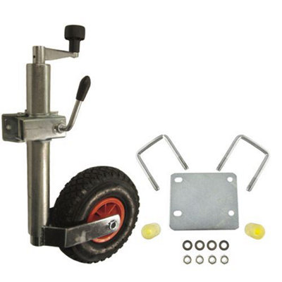 AB Tools Heavy Duty Pneumatic Jockey Wheel With Clamp Mount For Erde Daxara from B&Q
