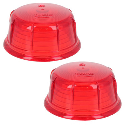 Ab Tools Red/Light Britax Side Marker Replacement Lens Outline Lamp Pair Tr201 6Cm