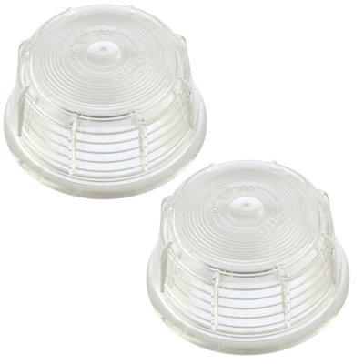 B&Q -  Britax Side Marker Replacement Lens White Outline Light Lamp Pair Tr202