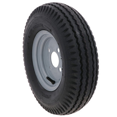 AB Tools Trailer Wheel Rim & Tyre 4.00-8 4 Ply 100mm Inch Pcd Trsp16 from B&Q