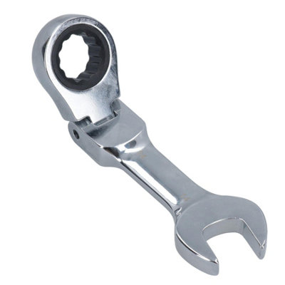 AB Tools 14mm Stubby Flexi Ratchet Combination Spanner Metric Wrench 72 Teeth Spn19 from B&Q