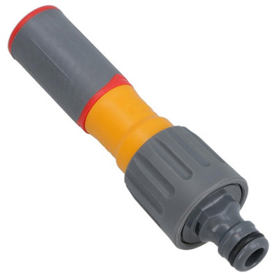 B&Q -  Hozelock Garden Hose Adjustable Fine Spray Jet Nozzle Water Push Connector