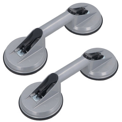 AB Tools 2Pk Aluminium Double Suction Lifter Glass Window Mirror Metal Dent Puller from B&Q