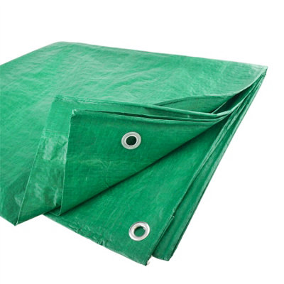 AB Tools Tarpaulin Sheet Tarp Cover Ground Waterproof 3.5M X 5.4M from B&Q
