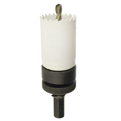 AB Tools 35mm Hss Hole Saw Holesaw Bi-Metal Blade Cutter Drill And Drill Adaptor Arbor from B&Q