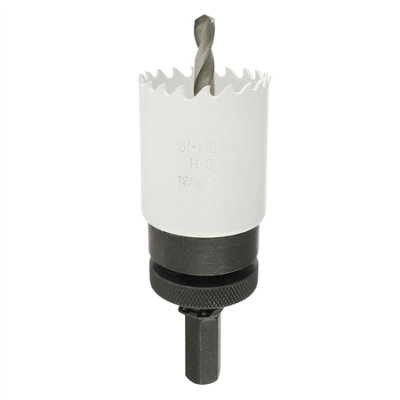 AB Tools 40mm Hss Hole Saw Holesaw Bi-Metal Blade Cutter Drill And Drill Adaptor Arbor from B&Q