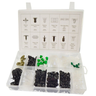 AB Tools Vw Trim Clip Assortment Set Retaining Retainer Grommet Clips Fixings 225Pc from B&Q