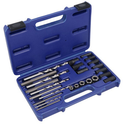 B&Q -  Screw Extractor Easy Out Drill And Guide Set Broken Screw / Bolt Remover
