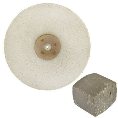 AB Tools Coarse Sisal Fast Cut Buffing Polishing Mop 10" X 0.5" 1 Row With Compound 250G from B&Q