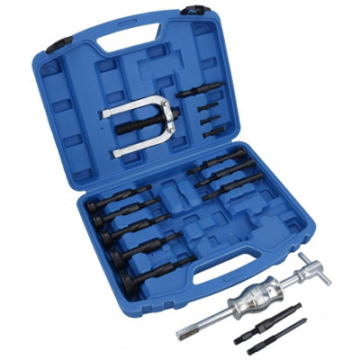 AB Tools Bearing Extractor Puller Remover Inner Blind Bearing Removal Set 16Pcs from B&Q