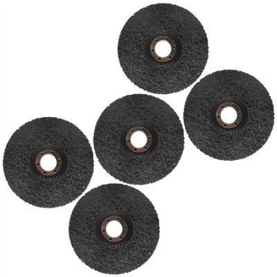 B&Q -  115mm Clean And Strip Disc Rust Paint Welding Spatter Removal Angle Grinder 5Pk