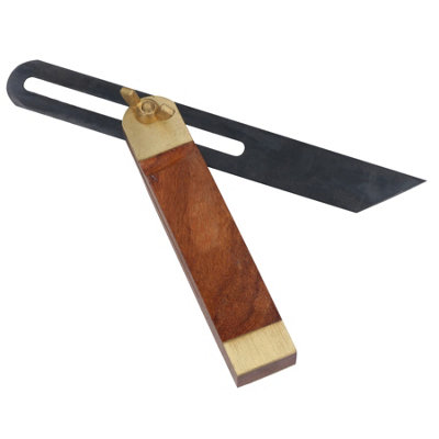 AB Tools Carpenter Adjustable 7.5Inch Wood Sliding Bevel Hardwood & Brass from B&Q