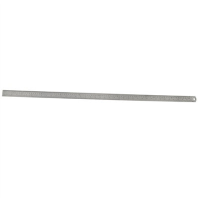 AB Tools Large Stainless Steel Ruler 1M 40Inch Metric Imperial Conversion Table from B&Q