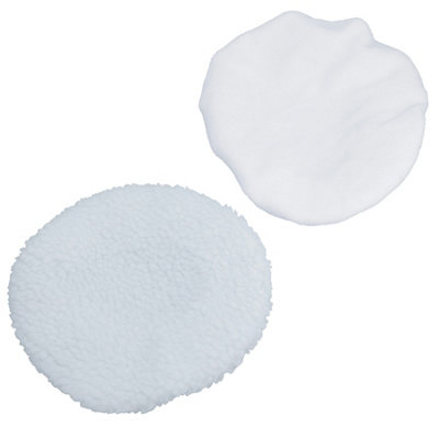 B&Q -  Car Van Valeting Polisher Buffer Polishing Lambswool Terry Bonnet Pad 240mm