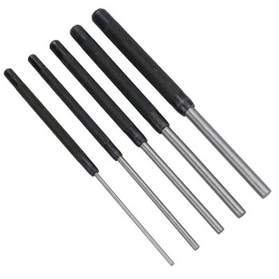 B&Q -  5Pc Parallel Pin Punch Set 1/8 3/16 1/4 5/16 3/8 8" 200mm Long Punch