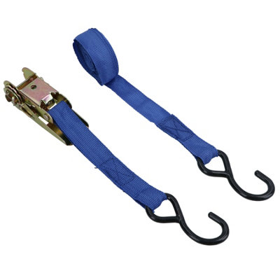 AB Tools 15Ft Ratchet Tie Down Holding Strap Roof Rack Car Trailer Cargo Lash from B&Q