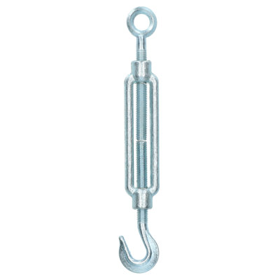 B&Q -  Straining Screw / Turnbuckle Hook To Eye Galvanised Rigging M10 Dk62