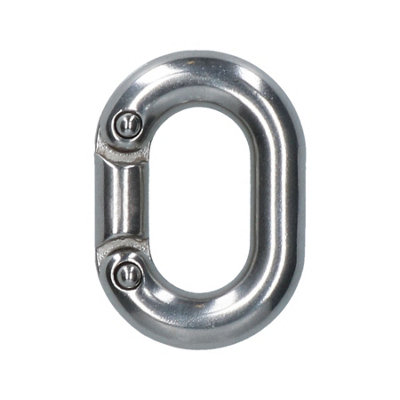 AB Tools Chain Connecting Link 6mm Marine Grade Stainless Steel Split Join Shackle Dk70 from B&Q
