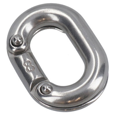 AB Tools Chain Connecting Link 8mm Marine Grade Stainless Steel Split Shackle Dk71 from B&Q