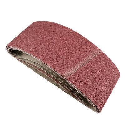 AB Tools Belt Power Finger File Sander Abrasive Sanding Belts 610mm X 100mm 40 Grit 5 Pk from B&Q