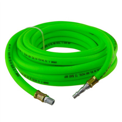 AB Tools Airline Air Compressor Hose Soft Rubber High Visibility 10 Mtr 33 Feet 8mm Bore from B&Q