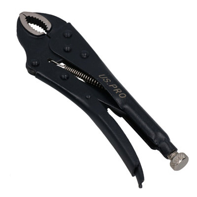 AB Tools 10" Curved Jaw Locking Mole Pliers Adjustable Vise / Vice Grips Welding At074 from B&Q