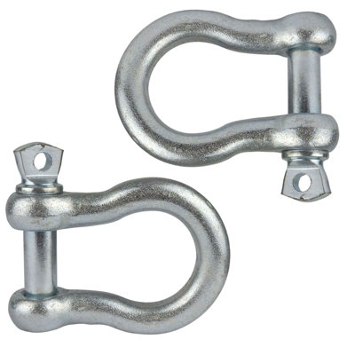 AB Tools Shackle / Rope Shackle / Ratchet Strap Shackle Galvanised (Pair) Tow Rope from B&Q