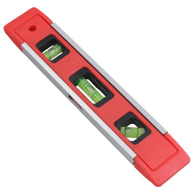 B&Q -  230mm / 9" Torpedo Level Magnet Small Handheld Straight Spirit Level