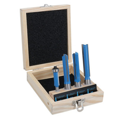 AB Tools Tct Cutter Kitchen Router Bit Set 4Pc Laminate Worktops from B&Q