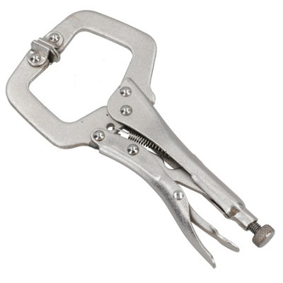 AB Tools 6" Mini Locking C Clamp / Fastener / Welding / Mole Grip / Adjustable Vice from B&Q