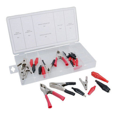 AB Tools Crocodile / Alligator / Electrical Charging Clip Connectors 28Pc Ast2 from B&Q