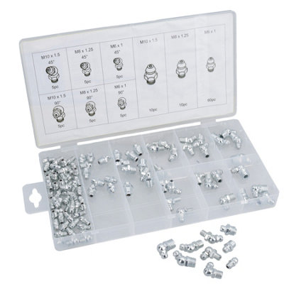 AB Tools Hydraulic Brake Grease Nipple Assortment Metric Ast5 from B&Q