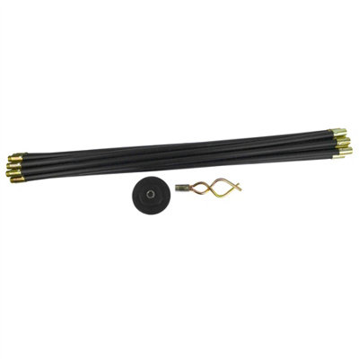 AB Tools 9M Drain Chimney Sweep Rod Brush Plunger Worm Screw Cleaning Unblocker from B&Q