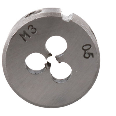 AB Tools M3 X 0.5mm Metric Die NutTungsten SteelThread Cutter 1" (25mm) from B&Q
