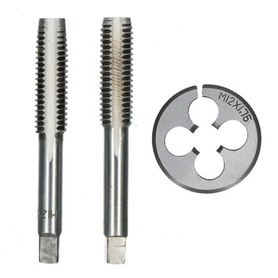 AB Tools M12 X 1.75mm Metric Tap And Die Tungsten Steel Taper And Plug from B&Q