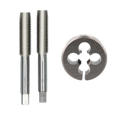 AB Tools M12 X 1.5mm Metric Tap And Die Tungsten Steel Taper And Plug from B&Q