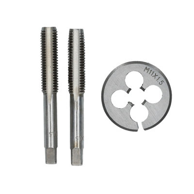 AB Tools M11 X 1.5mm Metric Tap And Die Tungsten Steel Taper And Plug from B&Q
