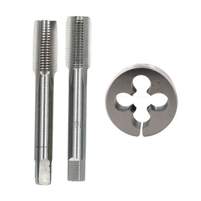AB Tools M10 X 1mm Metric Tap And Die Tungsten Steel Taper And Plug from B&Q