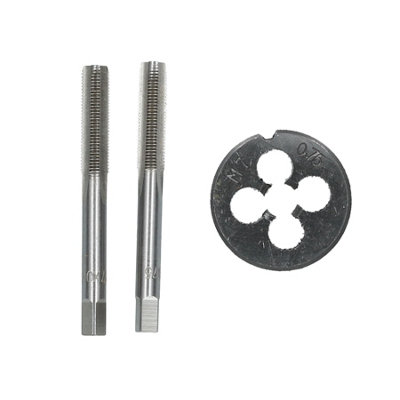 AB Tools M7 X 0.75mm Metric Tap And Die Tungsten Steel Taper And Plug from B&Q