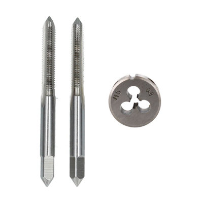 B&Q -  M5 X 0.8mm Metric Tap And Die Tungsten Steel Taper And Plug