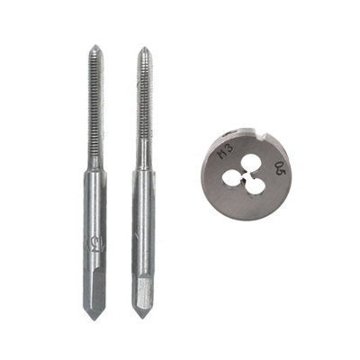 AB Tools M3 X 0.5mm Metric Tap And Die Tungsten Steel Taper And Plug from B&Q